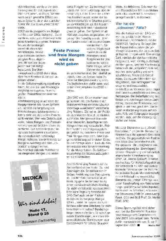 Vorschauseite 4: Auslaufmodell Krankenhaus?