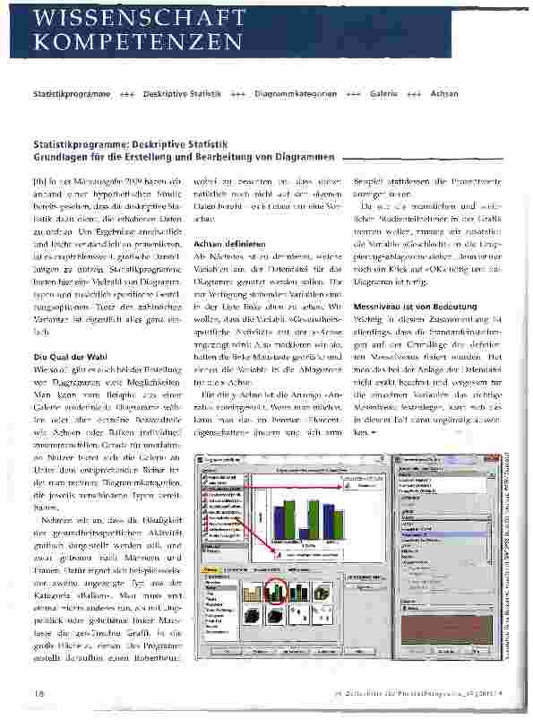 Vorschauseite 1: Statistikprogramme: Deskriptive Statistik Grundlagen für die Erstellung und Bearbeitung von Diagrammen