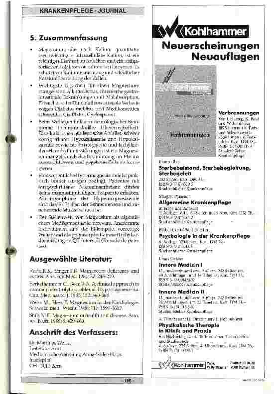 Vorschauseite 4: Welche Bedeutung hat das Magnesium?