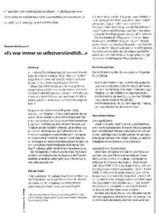 Vorschauseite 1: Es war immer so selbstverständlich