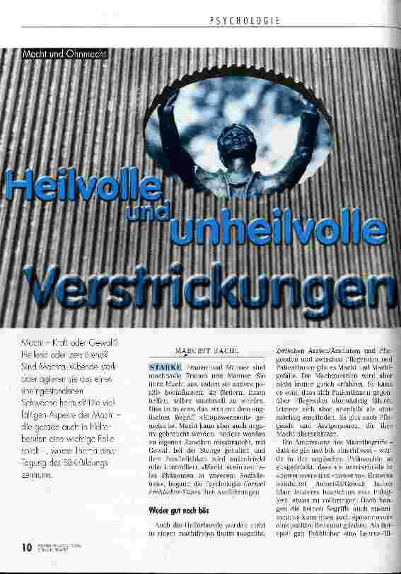 Vorschauseite 1: Heilvolle und unheilvolle Verstrickungen