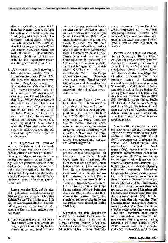 Vorschauseite 2: Einige kritische Anmerkungen zum Menschenbild in ausgewählten Pflegemodellen