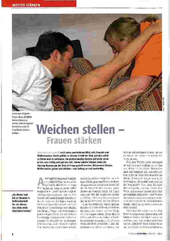 Vorschauseite 1: Weichen stellen Frauen stärken