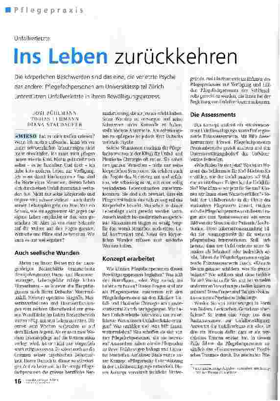 Vorschauseite 1: Ins Leben zurückkehren