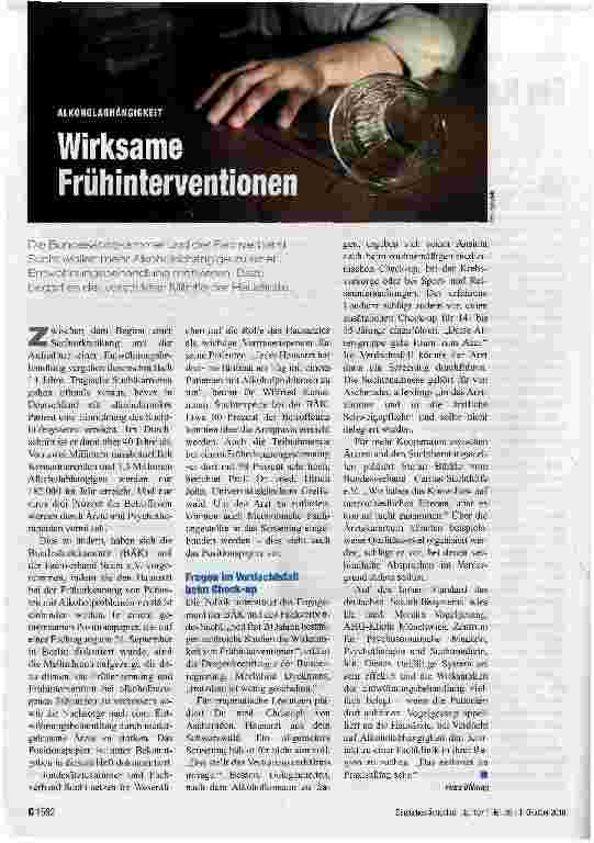 Vorschauseite 1: Wirksame Frühinterventionen