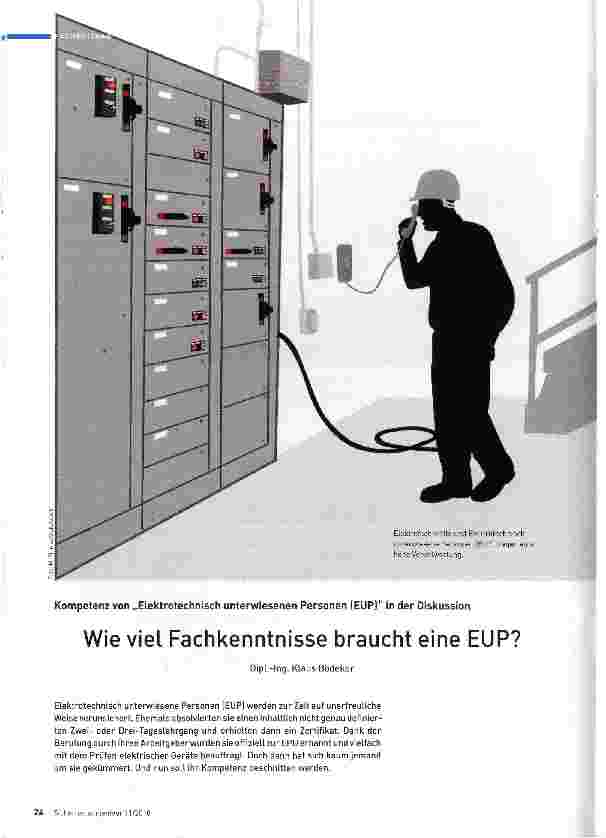 Vorschauseite 1: Wie viel Fachkenntnisse braucht eine EUP?