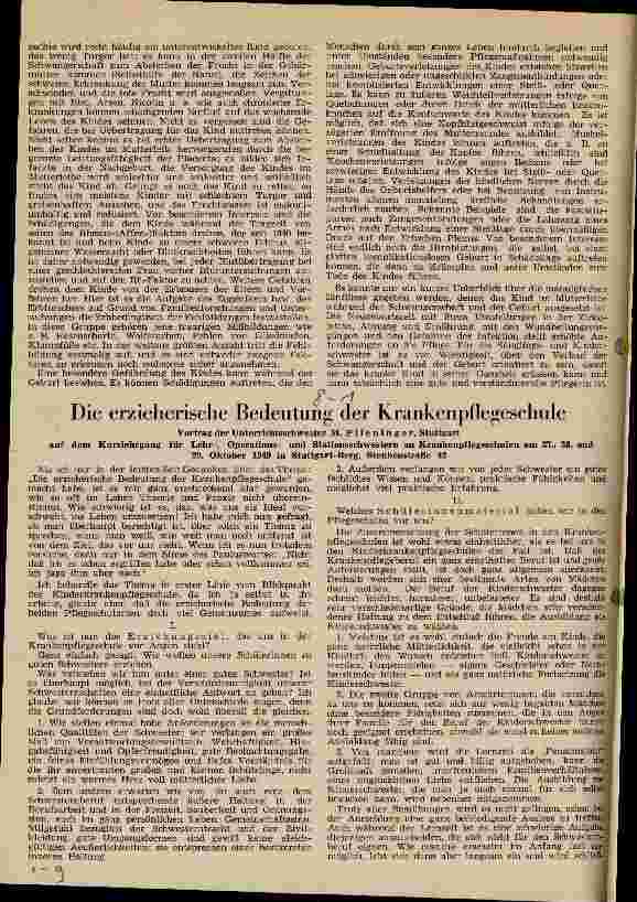 Vorschauseite 1: Die erzieherische Bedeutung der Krankenpflegeschule