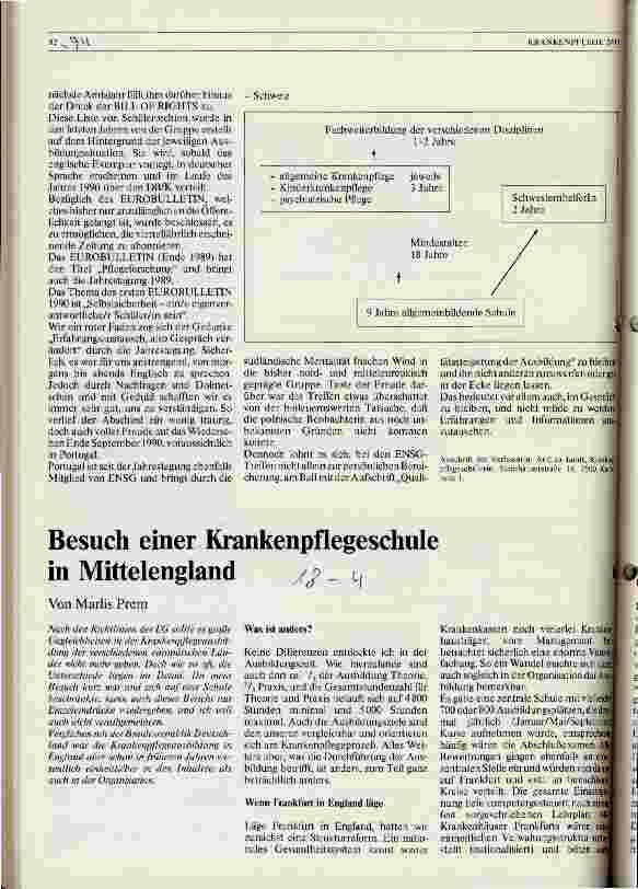 Vorschauseite 1: Besuch einer Krankenpflegeschule in Mittelengland