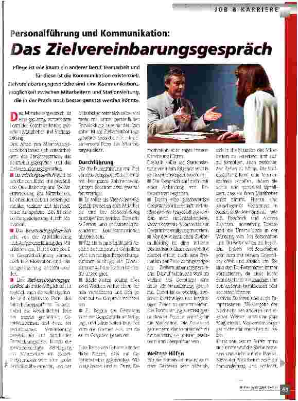 Vorschauseite 1: Das Zielvereinbarungsgespräch