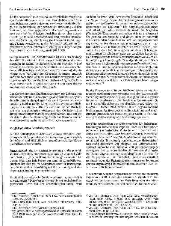 Vorschauseite 4: Recht in der psychiatrischen Pflege Teil 2