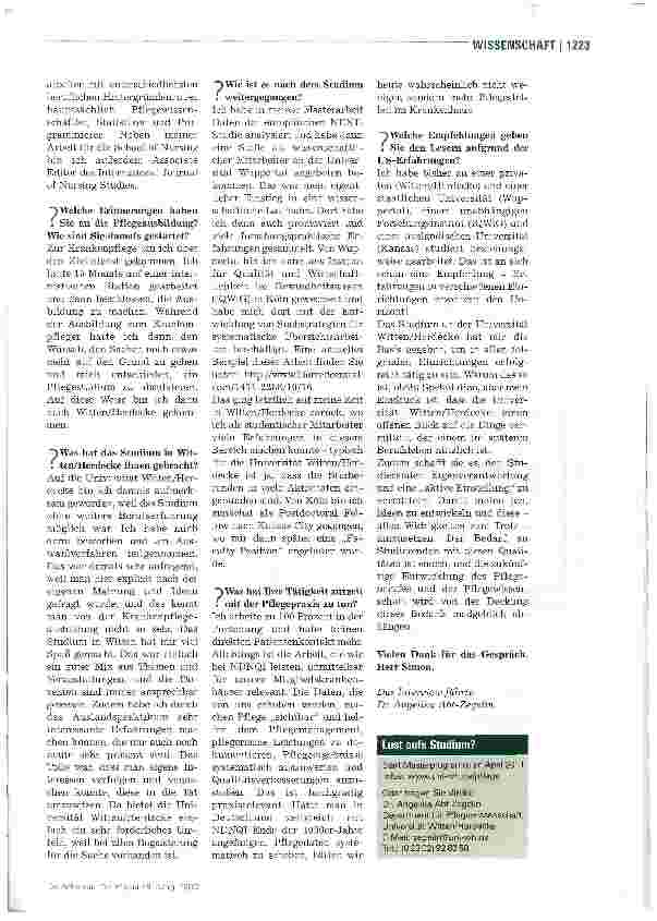Vorschauseite 2: Wege in die WissenschaftErfahrungen in verschiedenen Einrichtungen erweitern den Horizont
