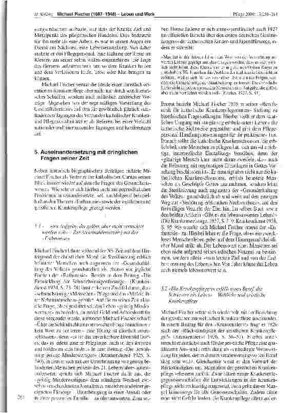 Vorschauseite 4: Michael Fischer (1887-1948) Leben und Werk eines bedeutenden Mitgestalters der katholischen Krankenpflege in Deutschland