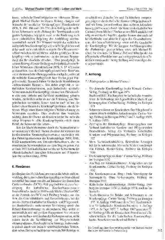 Vorschauseite 5: Michael Fischer (1887-1948) Leben und Werk eines bedeutenden Mitgestalters der katholischen Krankenpflege in Deutschland