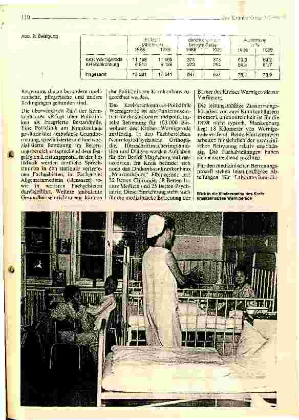 Vorschauseite 2: Krankenhäuser in Deutschland Ein Porträt des Kreiskrankenhauses-Poliklinik Wernigerode (DDR)