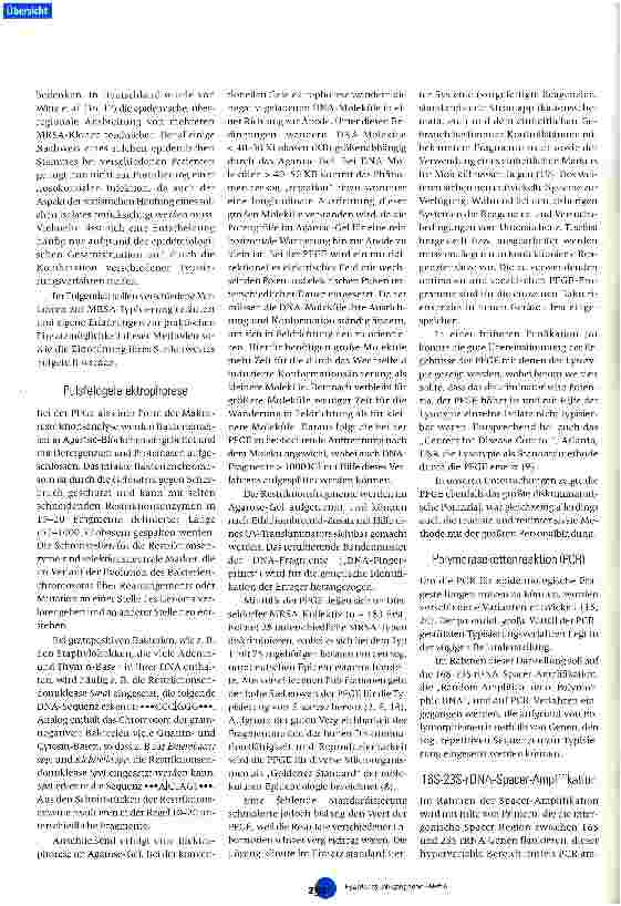 Vorschauseite 4: Typisierung Methicillin-resistenter Staphylococcus-aureus-Isolate mit Hilfe genotypischer Verfahren
