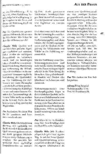 Vorschauseite 2: Qualitätssicherung nach ISO-Normen - eine Chance für Bildungseinrichtungen?