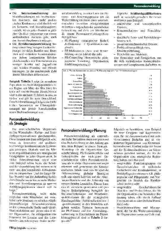 Vorschauseite 2: Personalentwicklung Ein Planungsund Steuerungsprozess