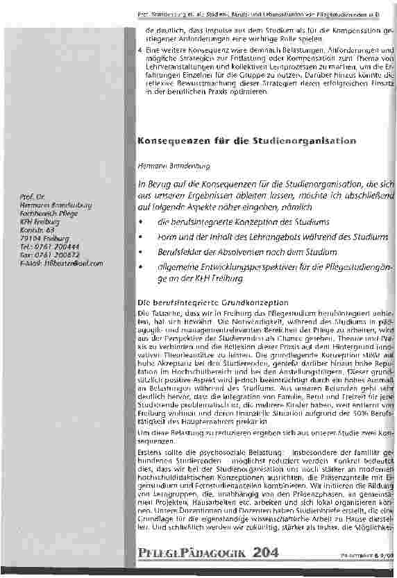 Vorschauseite 4: Studium und Beruf Neue Aspekte zu den Transferprozessen zwischen Theorie und Praxis