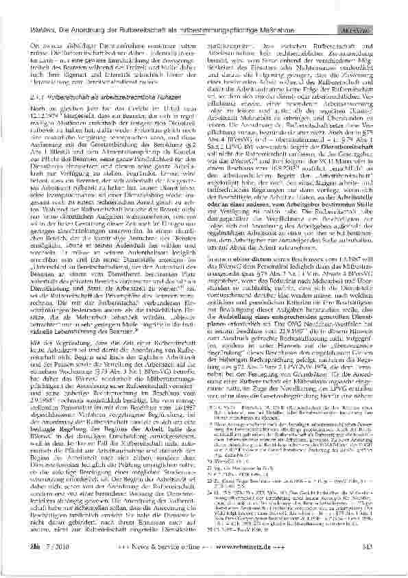 Vorschauseite 3: Die Anordnung von Rufbereitschaft als mitbestimmungs-pflichtige Maßnahme
