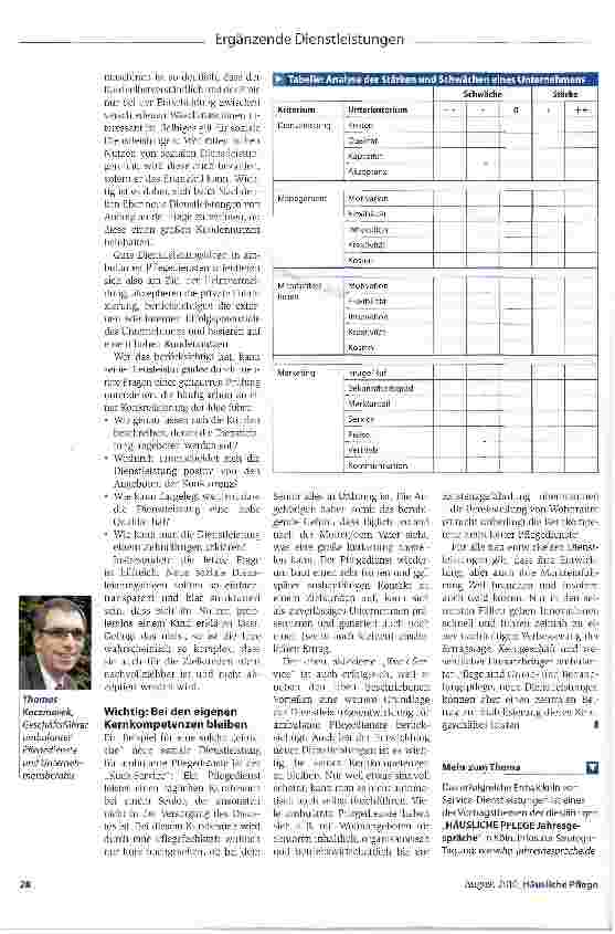 Vorschauseite 3: Die Leistungen stabilisieren das Kerngeschäft
