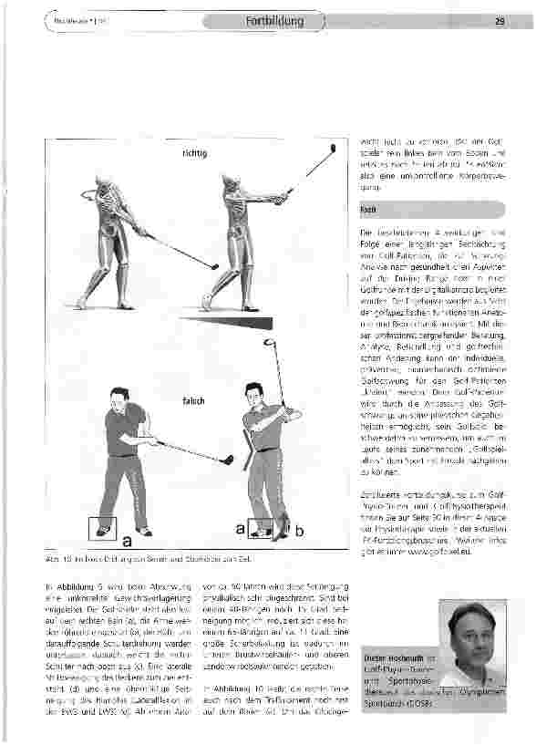 Vorschauseite 5: Fehler beim Golfschwung - „golfphysiotherapeutisch analysiert