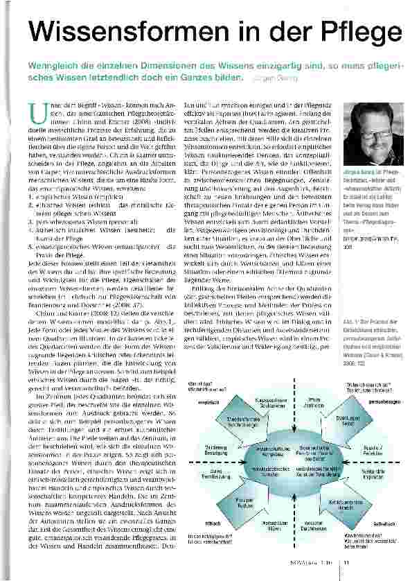 Vorschauseite 1: Wissensformen in der Pflege