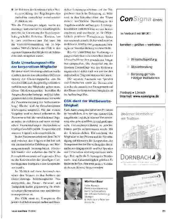 Vorschauseite 4: DiCV entwickelt einen Corporate-Governance-Kodex