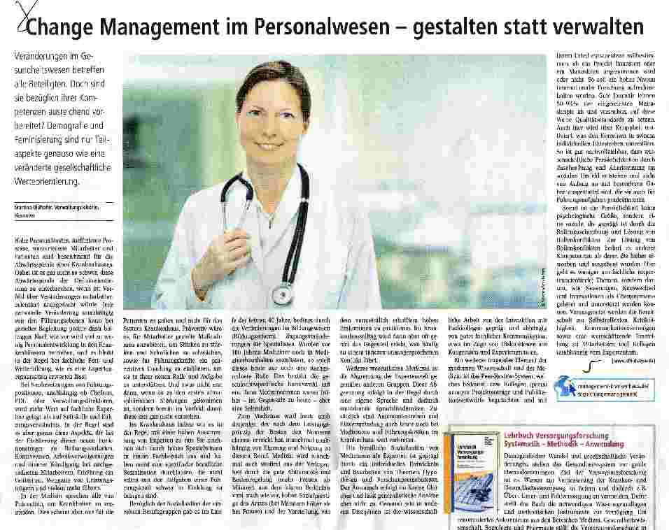 Vorschauseite 1: Hhange Management im Personalwesen - gestalten statt verwalten
