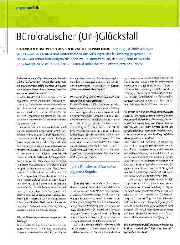 Vorschauseite 1: Bürokratischer (Un-)Glücksfall