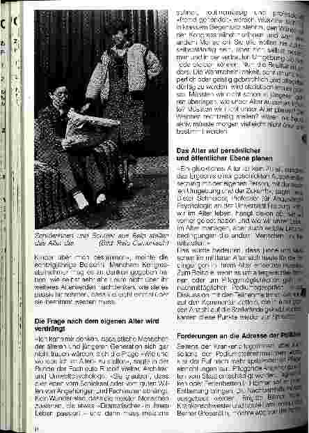 Vorschauseite 3: SVK-Kongreß: Wie und wo lebe ich im Alter?