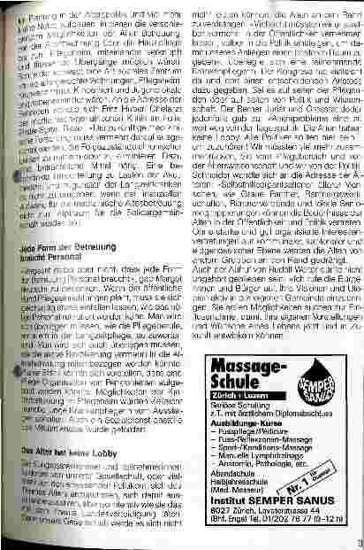 Vorschauseite 4: SVK-Kongreß: Wie und wo lebe ich im Alter?