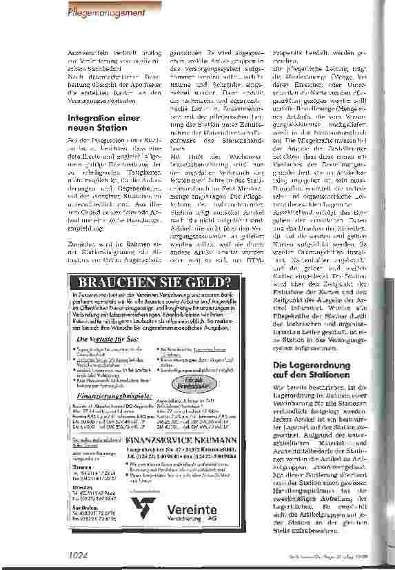 Vorschauseite 3: Stationsversorgung durch den Versorgungsassistenten Arbeitserleichterung für Pflegekräfte