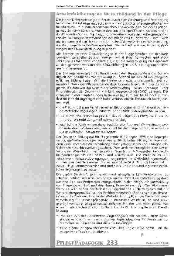 Vorschauseite 4: Qualifikationsnachweise für Intensivpflegende Normative und inhaltliche Aspekte