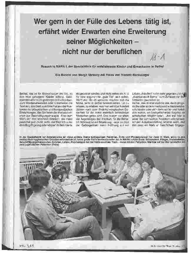 Vorschauseite 1: Wer gern in der Fülle des Lebens tätig ist, erfährt wider Erwarten eine Erweiterung seiner Möglichkeiten - nicht nur der beruflichen