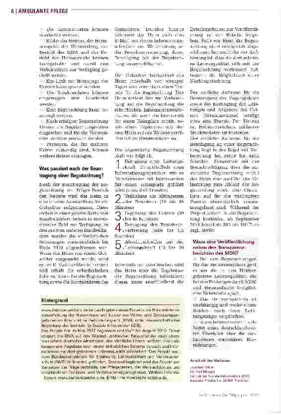 Vorschauseite 3: Hilfe bei der Suche nach dem passenden Altenheim