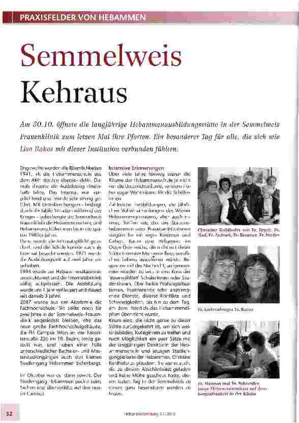 Vorschauseite 1: Semmelweis Kehraus