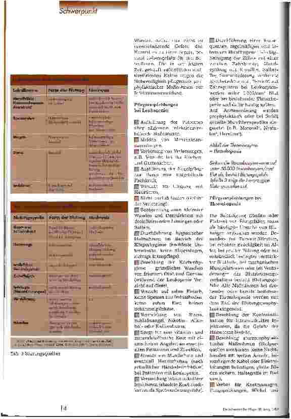 Vorschauseite 4: Pflegerische Intervention bei chemotherapierten Patienten 1. Teil