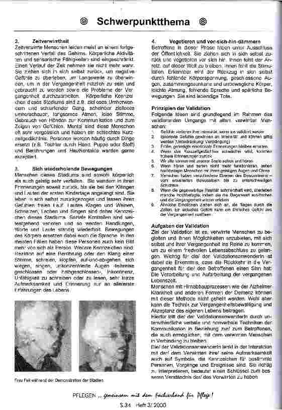 Vorschauseite 2: Validation - nicht heilen, aber helfen und hoffen!