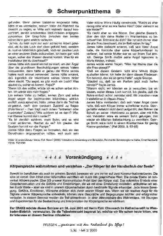 Vorschauseite 4: Validation - nicht heilen, aber helfen und hoffen!