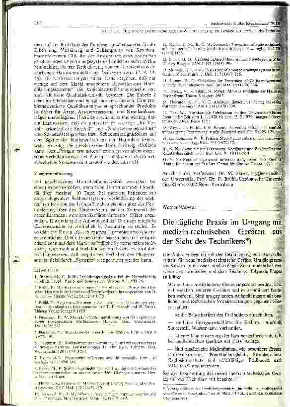 Vorschauseite 1: Die tägliche Praxis im Umgang medizintechnischer Geräte aus der Sicht des Medizintechnikers