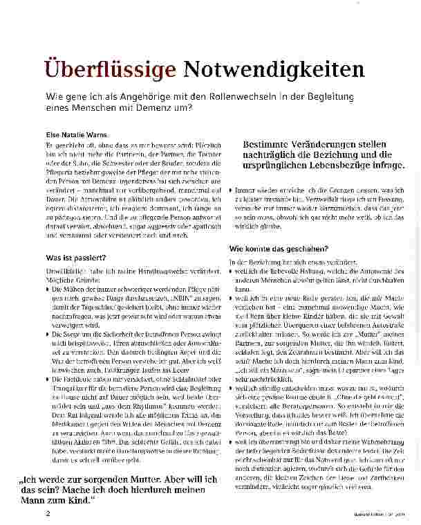 Vorschauseite 1: Überflüssige Notwendigkeiten