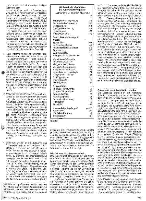 Vorschauseite 2: Alkoholembryopathie und Frauenalkoholismus