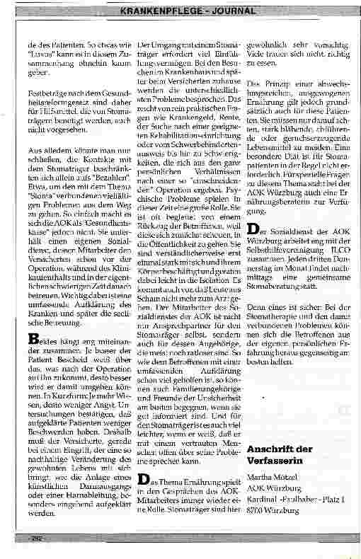 Vorschauseite 2: Stomatherapie aus der Sicht einer Krankenkasse