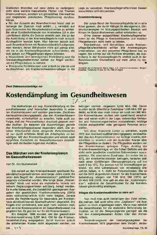 Vorschauseite 3: Krankenpflegehilfe Stirbt der Beruf an Entwicklungsstörungen?