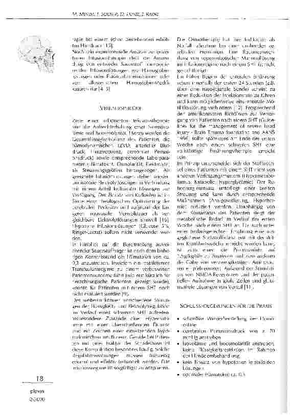 Vorschauseite 2: Infusionstherapie bei Patienten mit einem akuten Schädel-Hirn-Trauma Standortbestimmung
