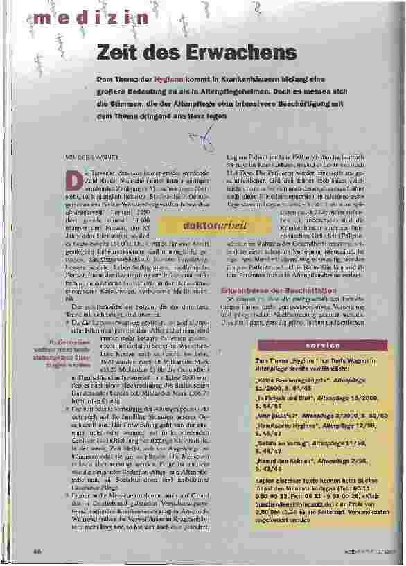 Vorschauseite 1: Zeit des Erwachens Medizin