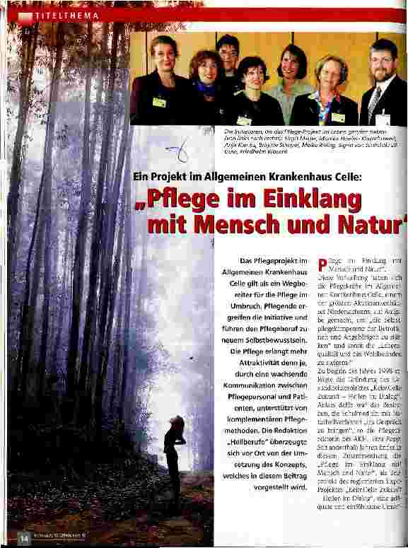 Vorschauseite 1: Pflege im Einklang mit Mensch und Natur