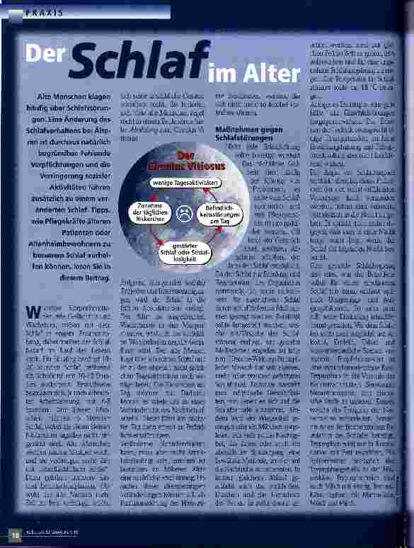Vorschauseite 1: Der Schlaft im Alter