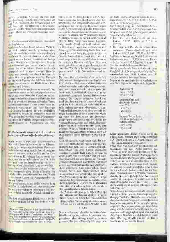 Vorschauseite 5: Bericht über den Versuch einer Personalbedarfsberechnung am Beispiel des Pflegedienstes