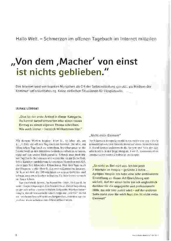 Vorschauseite 1: Von dem Macher von einst ist nichts geblieben